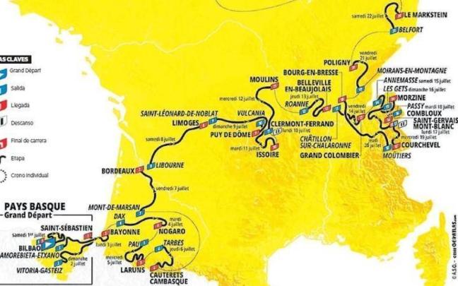 en sus más de 3.400 kilómetros de recorrido los ciclistas encontrarán terreno suficiente como para buscar la sorpresa