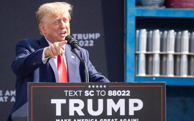 El expresidente de EEUU Donald Trump, en un acto político.