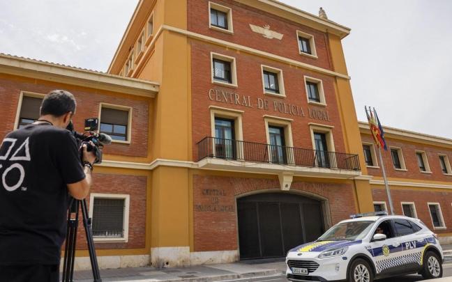 Vista general de las dependencias centrales de la Policía Local de Valencia donde se ha entregado el conductor.