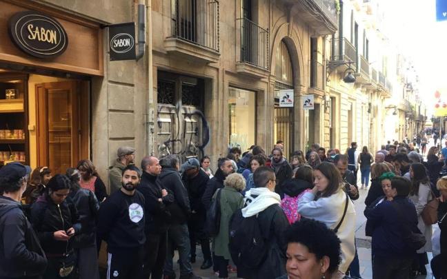 Concentración para impedir el desahucio. Concentración para impedir el desahucio.