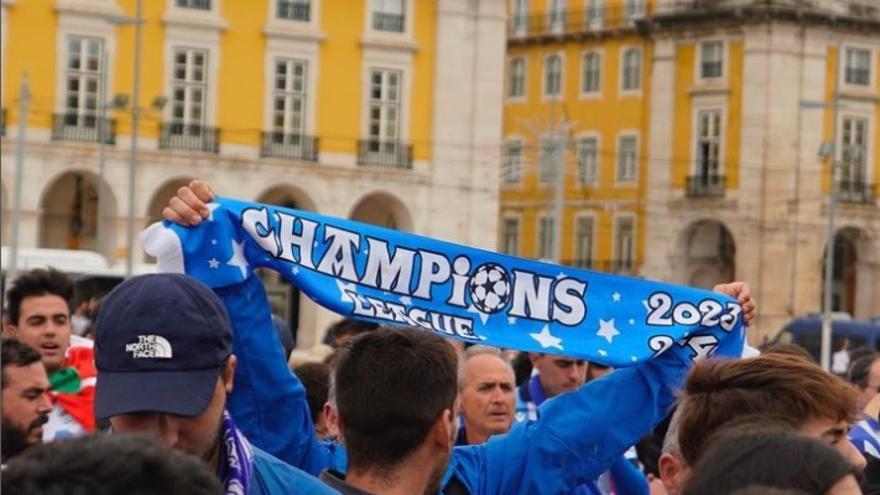La Real certificó en Lisboa, ante 3.500 aficionados blanquiazules, su segunda victoria consecutiva en la Champions. / R.S.