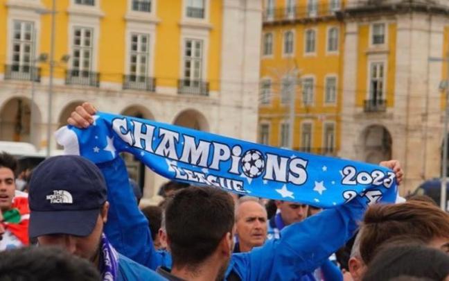 La Real certificó en Lisboa, ante 3.500 aficionados blanquiazules, su segunda victoria consecutiva en la Champions. / R.S.