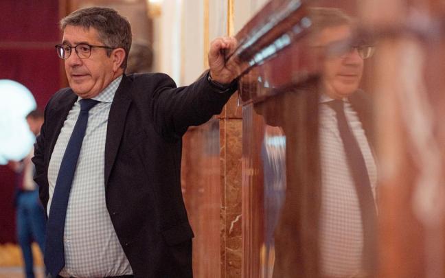El portavoz del PSOE en el Congreso, Patxi López