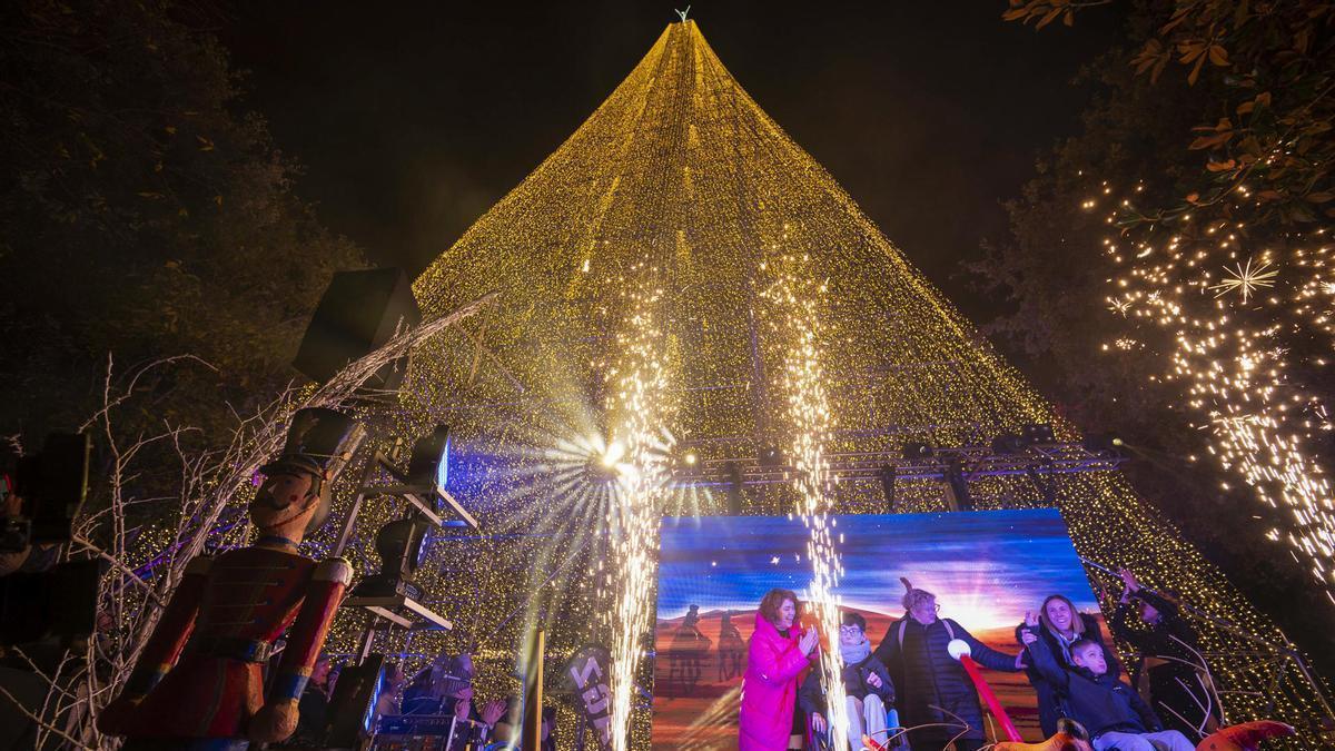 El encendido del árbol de Navidad de Cartes.