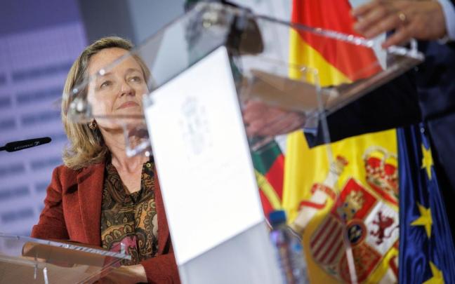La vicepresidenta económica, Nadia Calviño, en una comparecencia anterior. La vicepresidenta económica, Nadia Calviño, en una comparecencia anterior.
