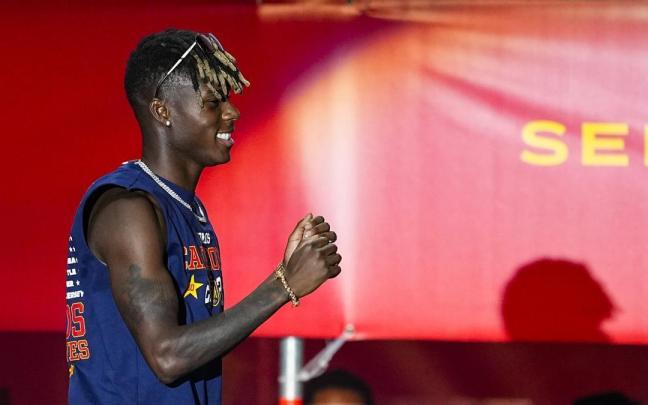 Nico Williams durante la celebración del Mundial 2026