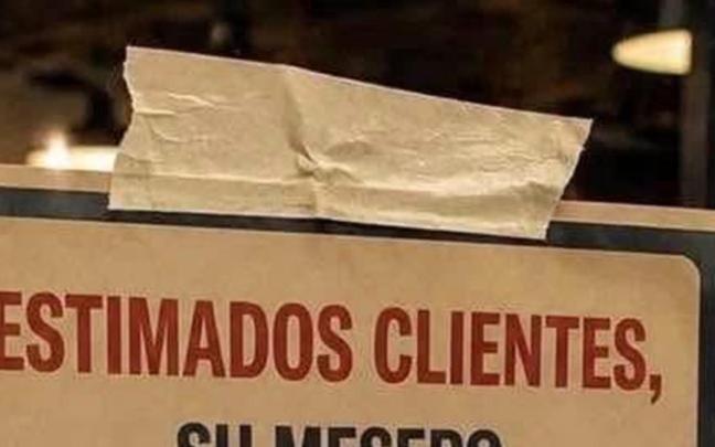 El comienzo del cartel.