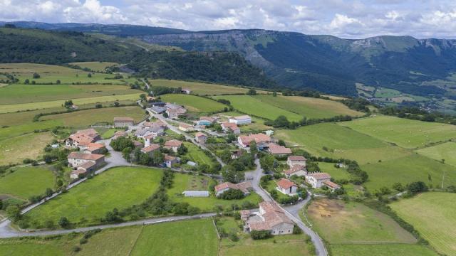 La localidad de Unzá en Urkabustaiz, municipio de la comarca de Gorbeialdea