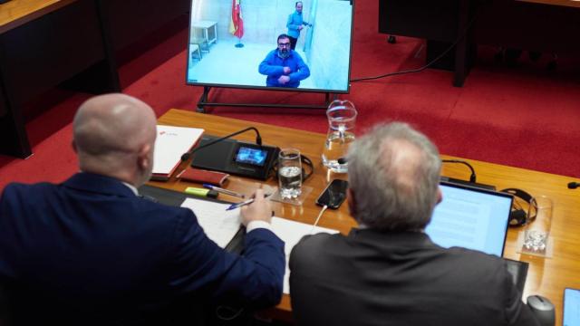 El ex asesor Koldo García, durante su comparecencia ante la Comisión de Investigación.