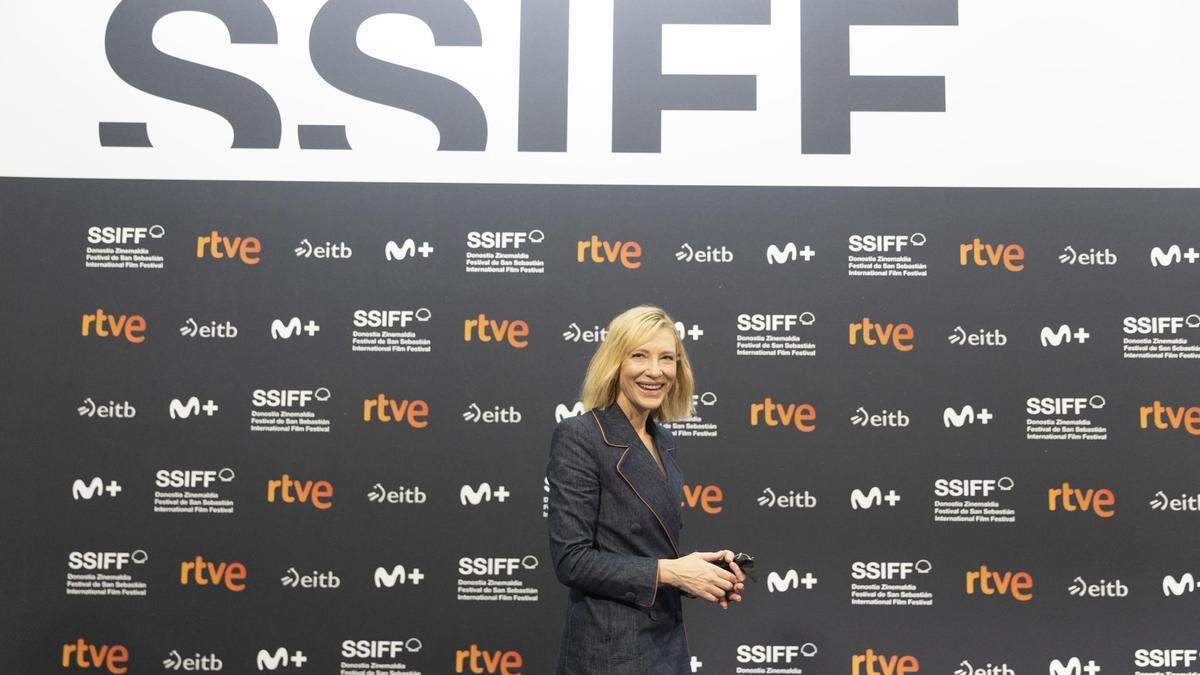 La actriz australiana Cate Blanchett, en Donostia