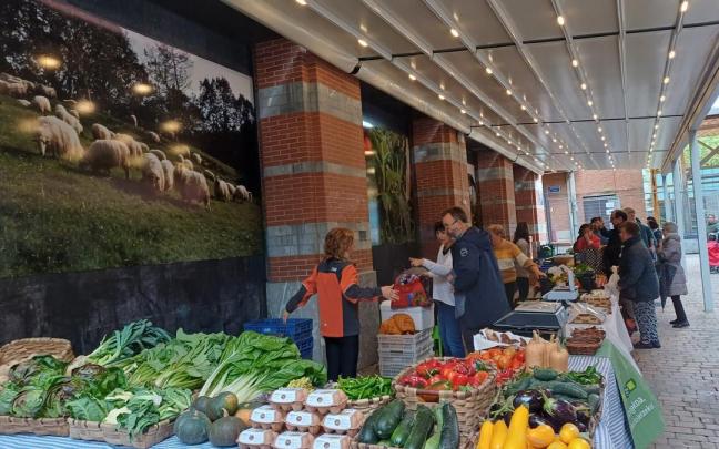 Puestos de baserritarras en Jose Erbiti.