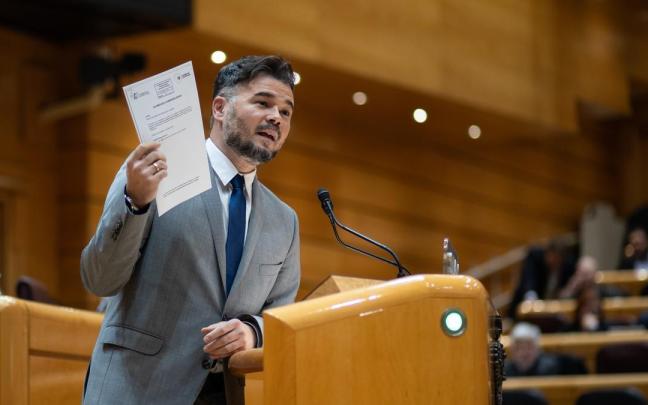 El portavoz de ERC en el Congreso, Gabriel Rufián, en una imagen de archivo. / EP El portavoz de ERC en el Congreso, Gabriel Rufián, en una imagen de archivo.