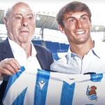 Mikel Goti, en su presentación como jugador de la Real Sociedad.