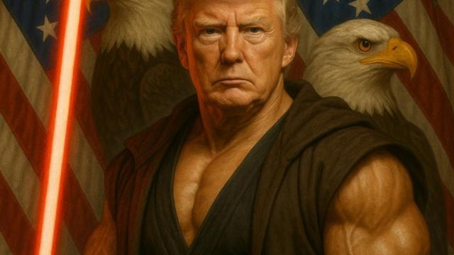La imagen de Trump como Jedi. / Casa Blanca La imagen de Trump como Jedi.