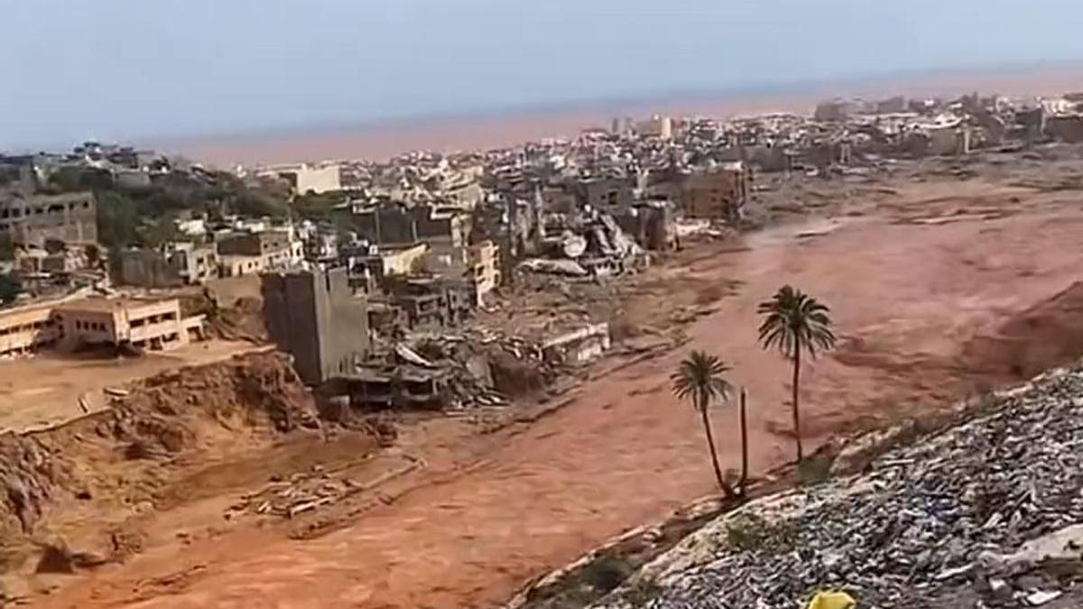 La ciudad de Derna ha sido declarada zona catastrófica.
