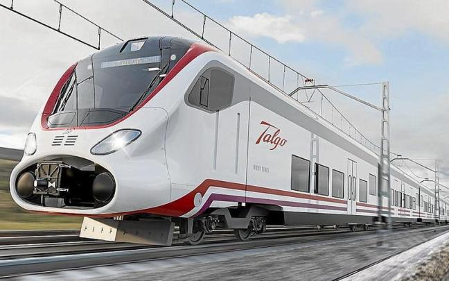 Un tren fabricado por Talgo y cuyo futuro está lleno de rumores de venta de la compañía. | FOTO: E. P.