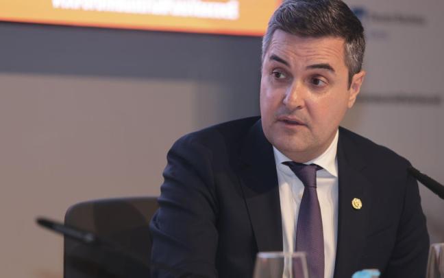 Mikel Jauregi, durante el foro organizado hoy en la Universidad de Deusto.