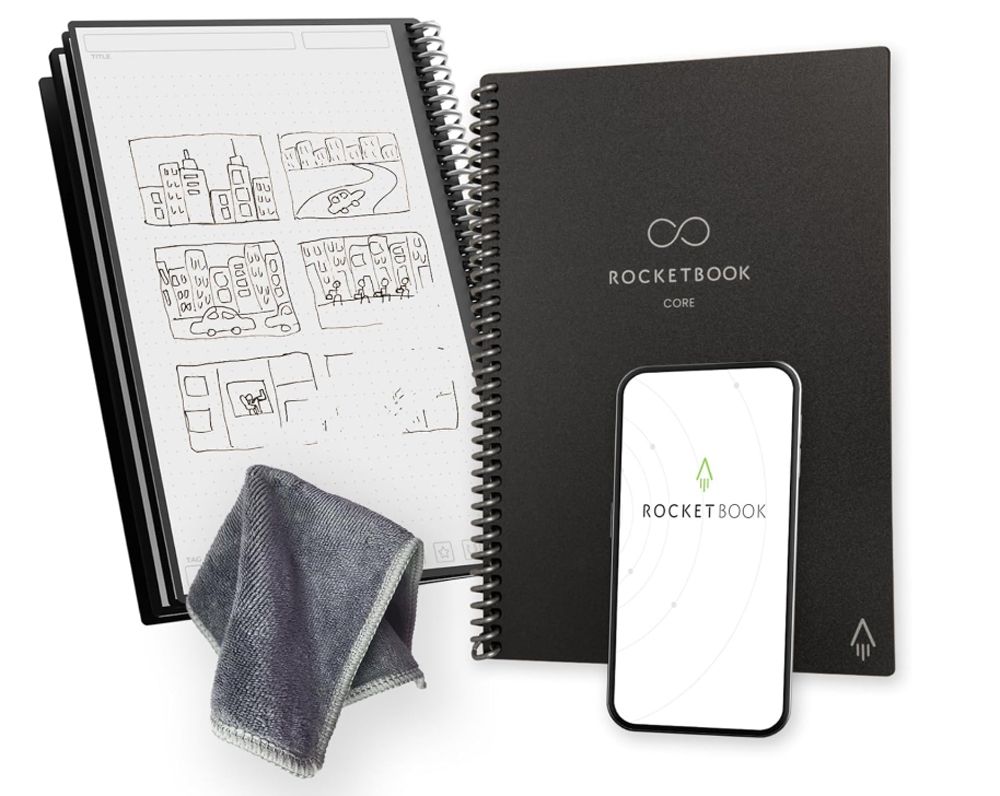 El cuaderno digital Rocketbook.