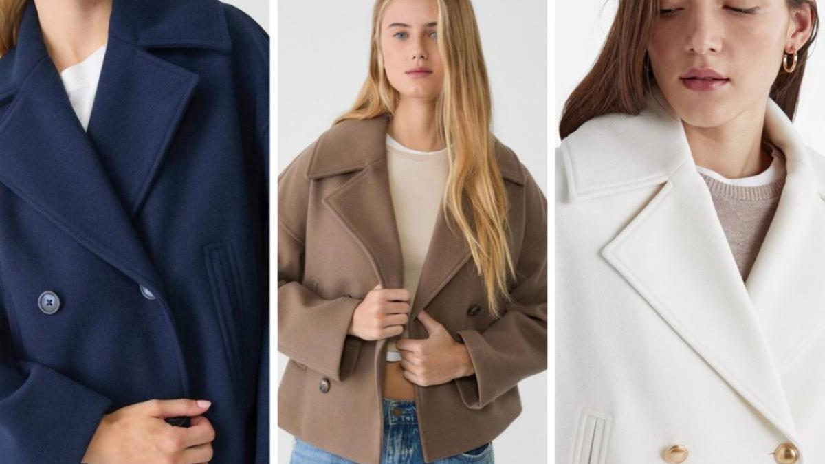 Abrigo cruzado corto