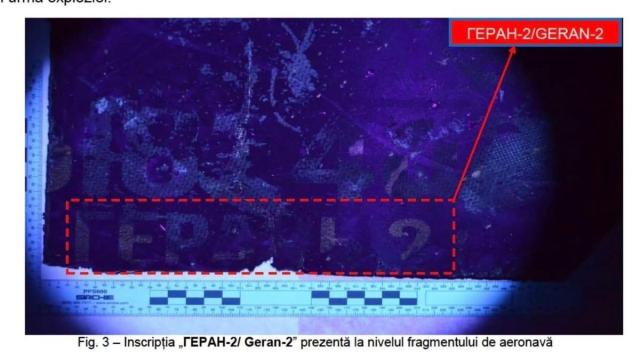 Informe técnico del dron no tripulado Geran 2, estrellado el viernes en Galati (Rumania)