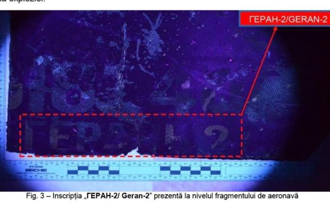 Informe técnico del dron no tripulado Geran 2, estrellado el viernes en Galati (Rumania)