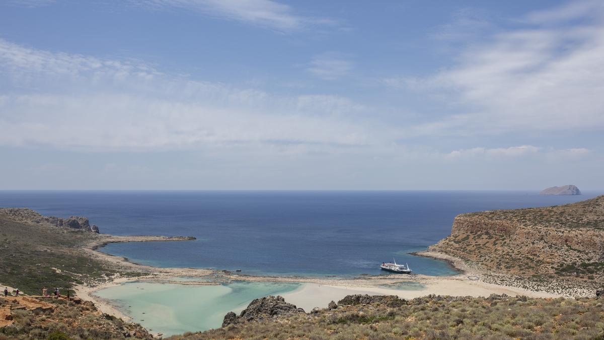 Imagen de una playa en la isla de Creta