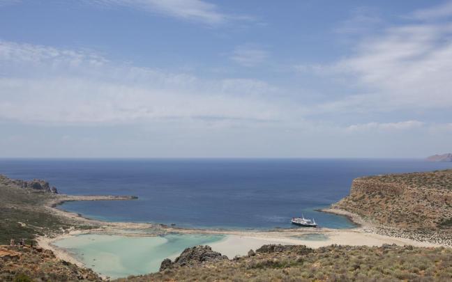 Imagen de una playa en la isla de Creta
