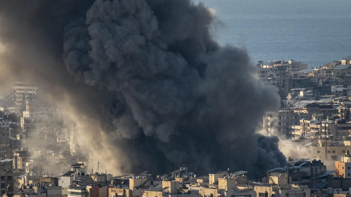 Beirut bombardeado.