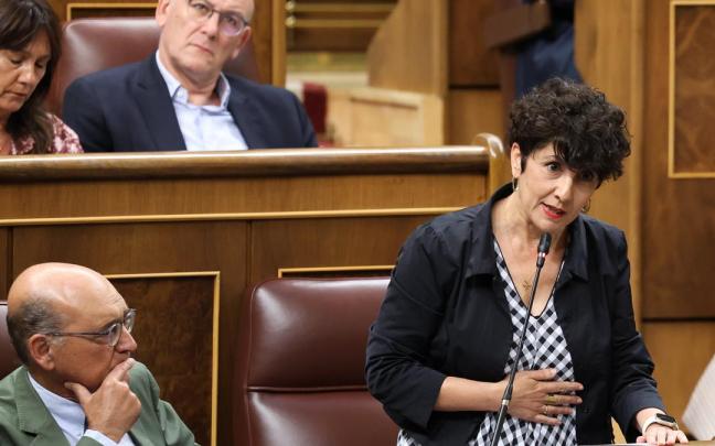 Maribel Vaquero durante su intervención en el Congreso de los Diputados