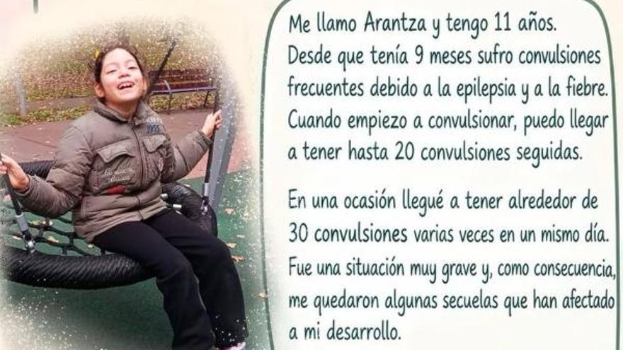 Arantza castillo Velazco sufre epilepsia desde los 9 meses