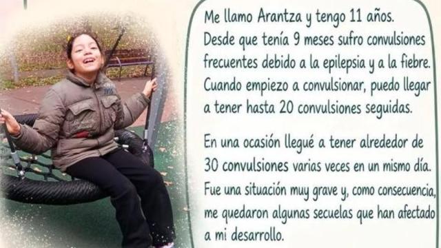 Arantza castillo Velazco sufre epilepsia desde los 9 meses