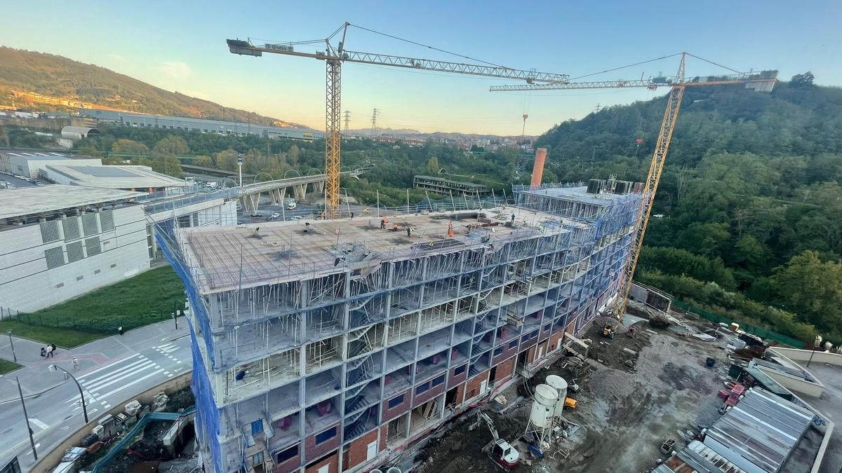 Vivienda en construcción.