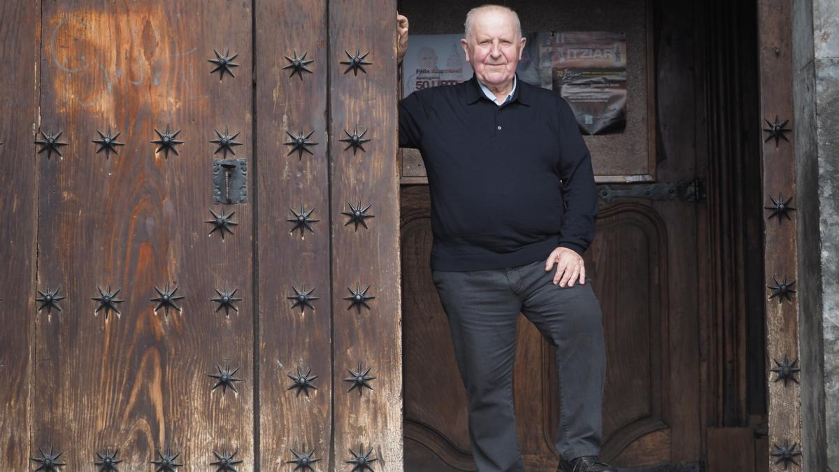 Félix Azurmendi, párroco de Azkoitia.