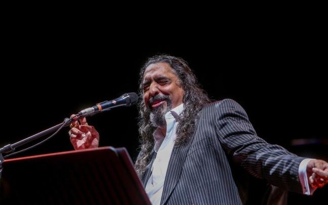 El cantaor flamenco Diego ‘El Cigala’, durante un concierto