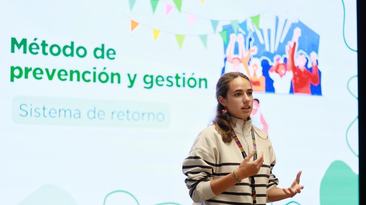 Leire Díez, portavoz de Fridays for Future Bilbao.