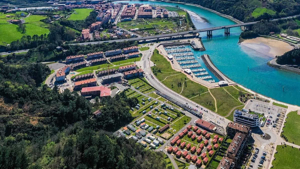 Plano aéreo de Orio.