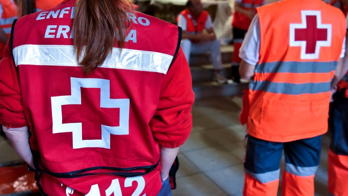 Imágenes del operativo de Cruz Roja Navarra