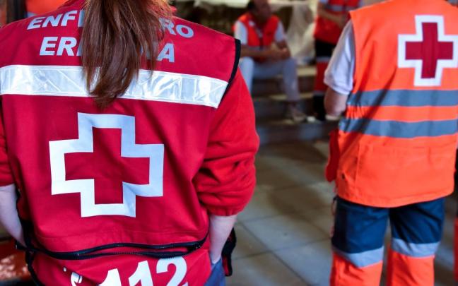 Imágenes del operativo de Cruz Roja Navarra