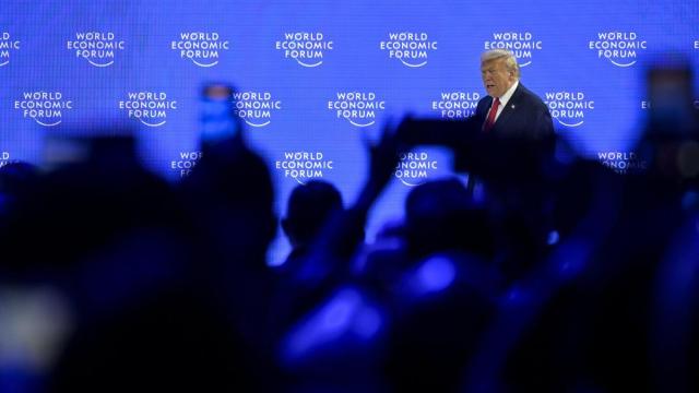 Trump, durante su comparecencia en Davos.