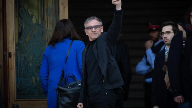 El exsecretario de Vicepresidencia de la Generalitat, Josep Maria Jové, y el exsecretario de Hacienda, Lluís Salvadó a su llegada al TSJC en 2020.