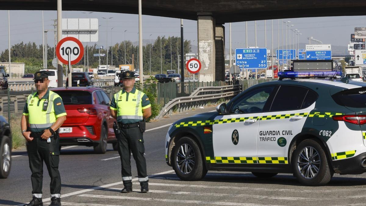 Un control de la Guardia Civil.