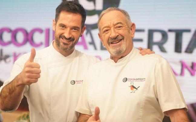 Karlos Arguiñano y su hijo Joseba
