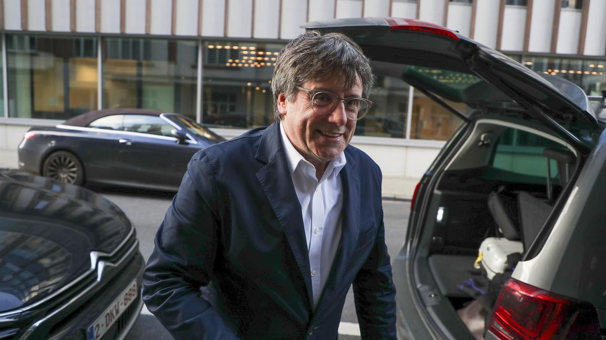 Carles Puigdemont, en Bruselas.