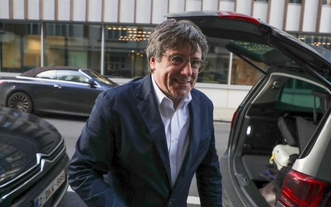 Carles Puigdemont, en Bruselas.