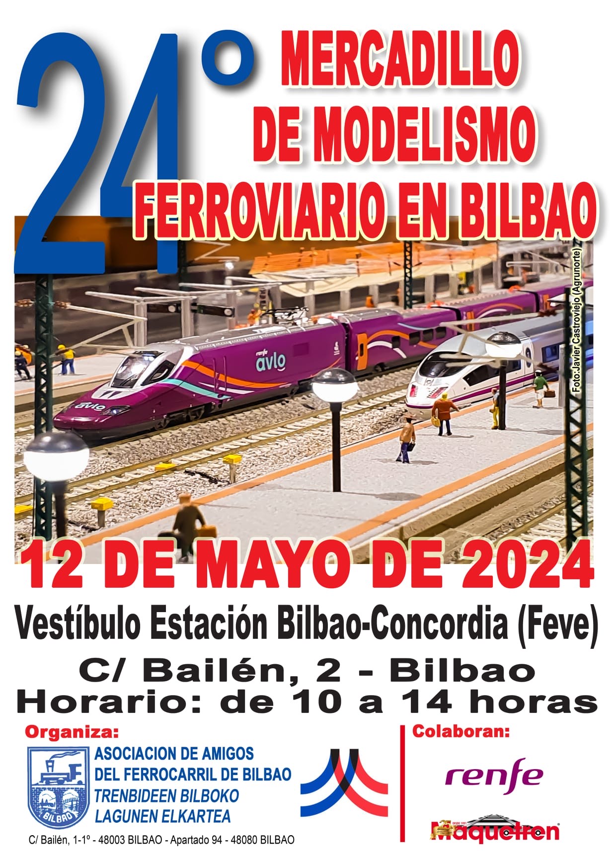 Cartel de la 24º edición del mercadillo de modelismo ferroviario Cartel de la 24º edición del mercadillo de modelismo ferroviario
