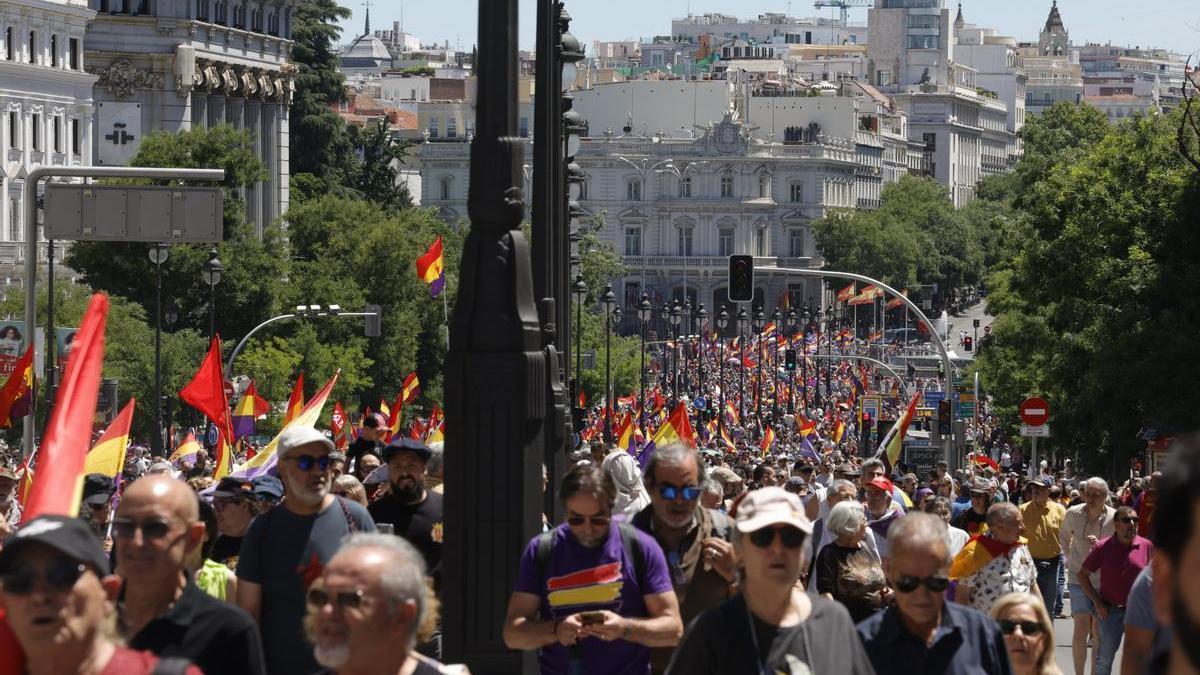 Marcha republicana en Madrid