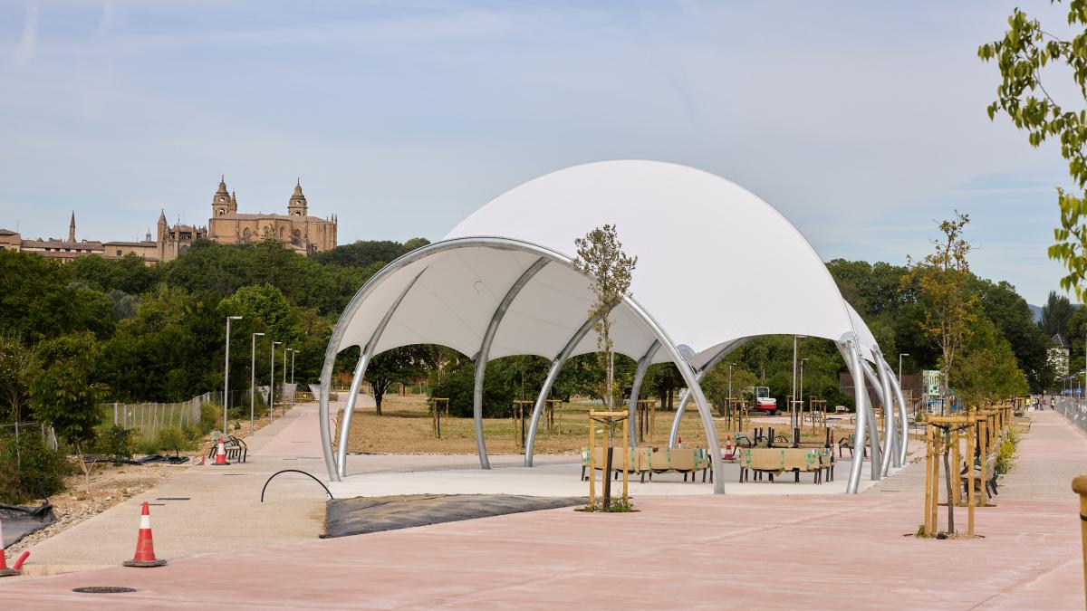 Ampliación del parque de la Magdalena. Fotos: Ayuntamiento de Pamplona