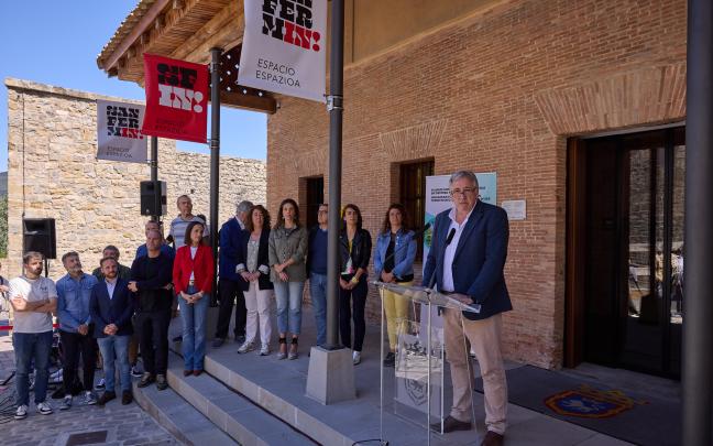 ‘Espacio SanFermIN! Espazioa’ de la cuesta de Santo Domingo. Foto: Ayuntamiento de Pamplona
