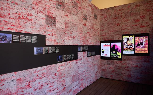 ‘Espacio SanFermIN! Espazioa’ de la cuesta de Santo Domingo. Foto: Ayuntamiento de Pamplona