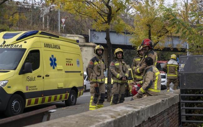 Imagen de archivo de una dotación de bomberos de la Generalitat.